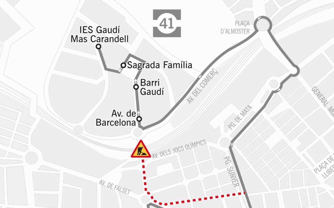 Canvi de recorregut L41 per anar a IES Gaudí Mas Carandell